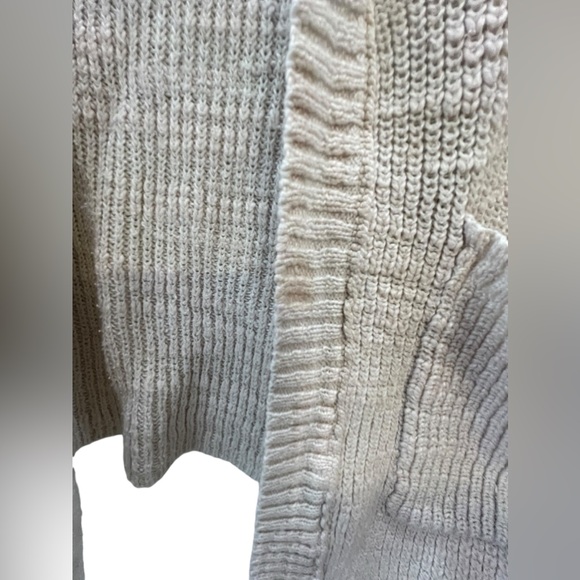 American Eagle Open Front Cardigan with hoodie in light beige size xs - Picture 6 of 10